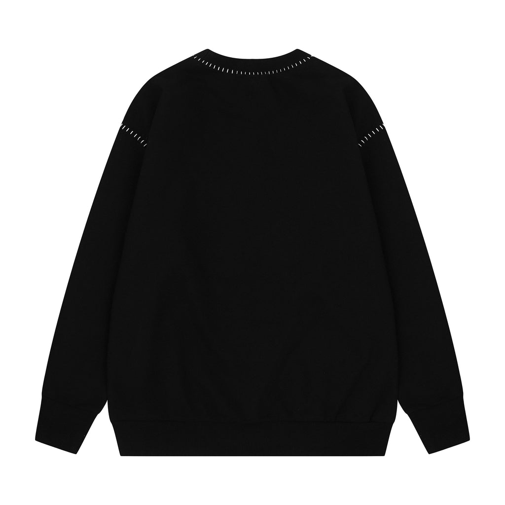 Cherry velvet stitched hoodie