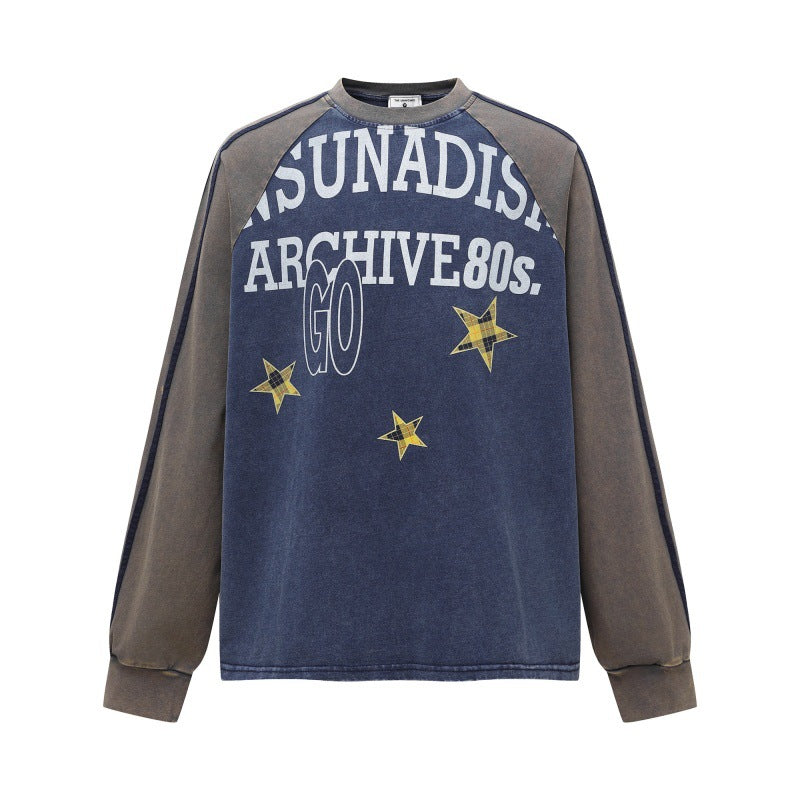 Letter printed design hoodie