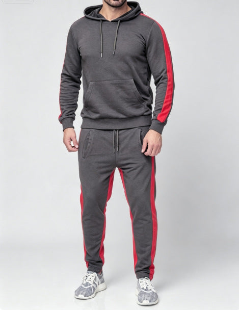 Men's Minimalist Trendy Hooded Jacket Casual Sportswear Set