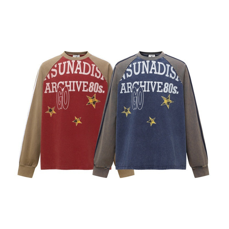Letter printed design hoodie