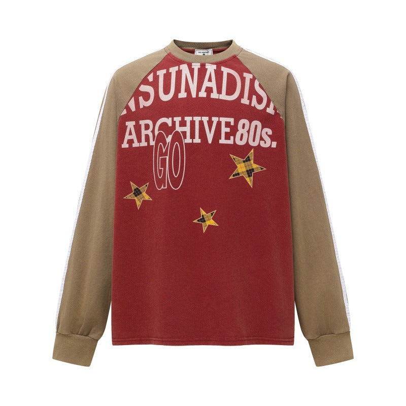 Letter printed design hoodie