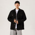 Vintage Workwear Casual Lapel Loose Fit Men's Jacket